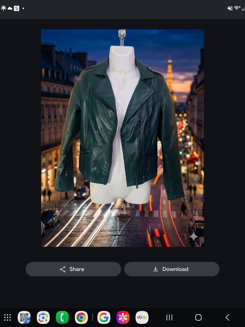 DIMARIO. Women's Dark Green Leather Moto Jacket - Asymmetric Zip